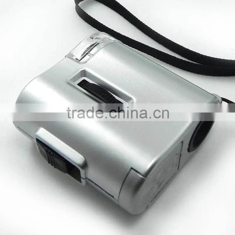 60x pocket microscope with led/ uv lamp