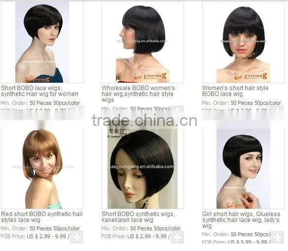 Wholesale price offer Ladies dark gold very short bob hair wigs for black women