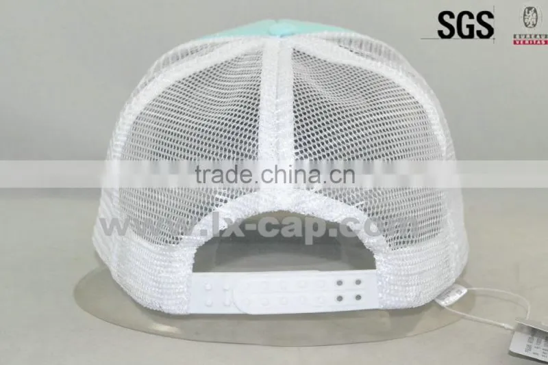 short bill foam plain trucker cap mesh hat