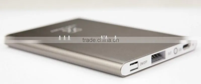 ultra thin credit card/calling card shape power bank 3000mah