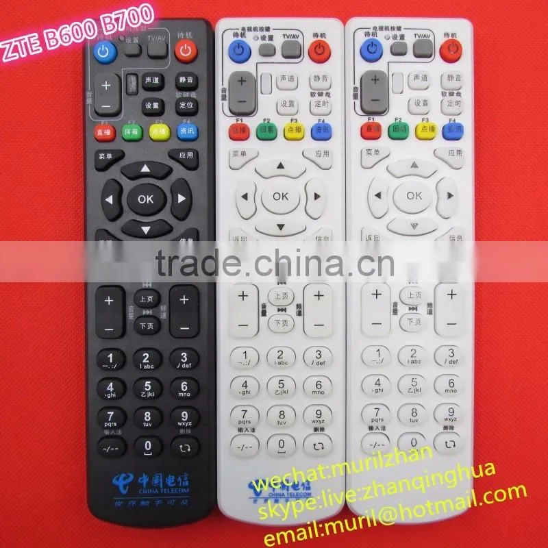 High Quality White 42 Keys Network set-top box remote control for Guangzhou Boluo,remote network box with Learning/copy