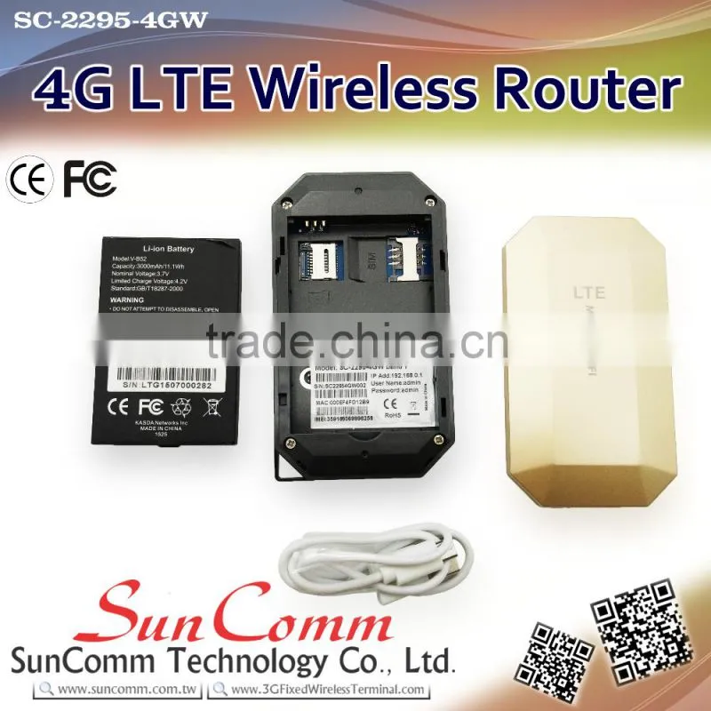 SC-2295-4GW Share Wifi 4G LTE Router Support up to 150Mbps download and 50Mbps upload speed