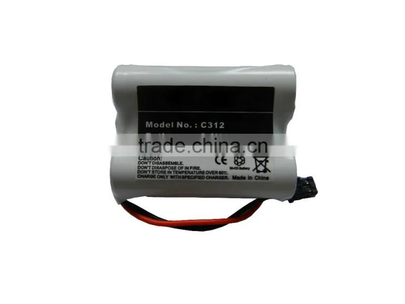 Customized AA Ni-Cd 3.6V 900mAh Cordless Phone battery