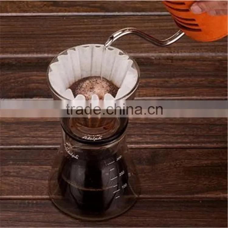 Double wall heat-resistant borosilicate glass coffee pot with calibration and filter hot sale product 300ML