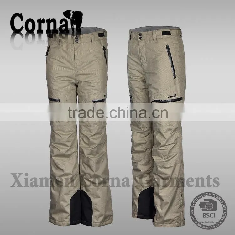 High quality sportswear ski clothing classic polyester many pocket pants