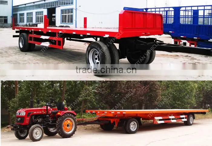 TITAN flatbed drawbar trailer
