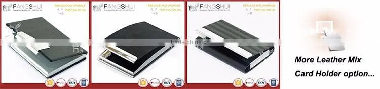 Pu credit card holder leather business card holder cheap wholesale