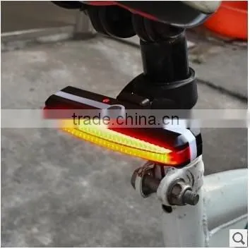 USB Rechargeable Led Bike Bicycle Laser Beam Rear Tail Light Strobe Light lamp On Bike