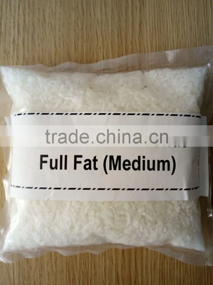 Desiccated coconut -medium and fine fat grade