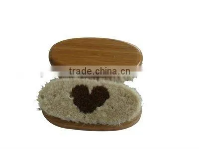 Bamboo back body horse brush with pp bristles