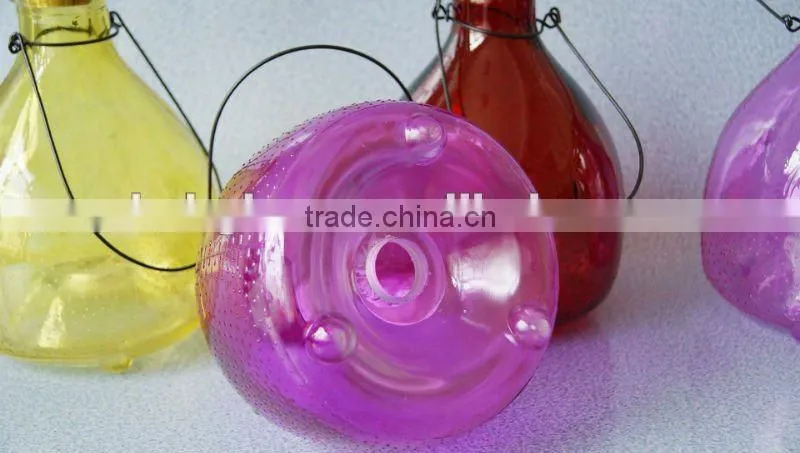 high quality colored glass wasp catcher