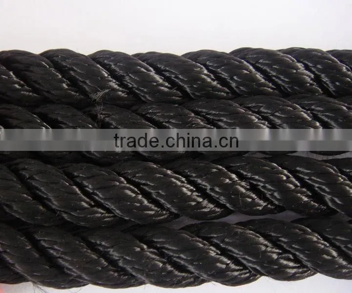 3-strand black offshore rope