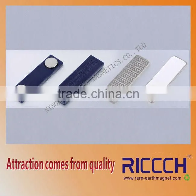 Promotional Fashion Design Magnetic Name Badges with 2 round discs