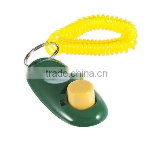 Dog Pet Click Clicker Training Trainer Aid Wrist Strap Colorful
