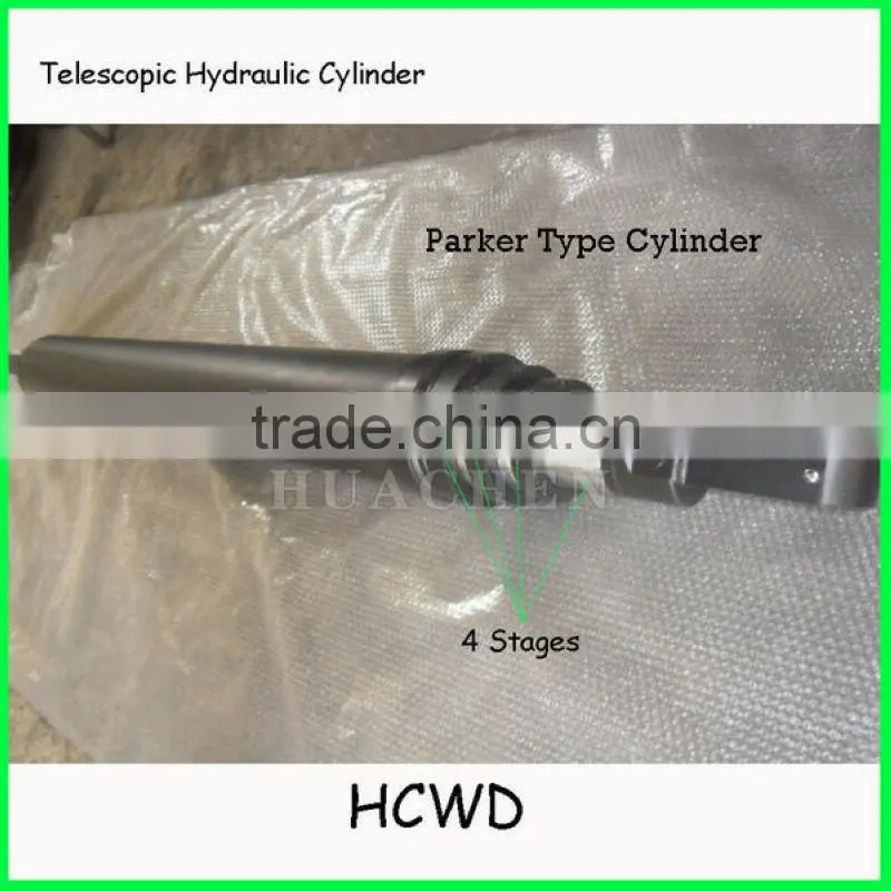 professional Hydraulic Telescopic Cylinder For Tipper Truck