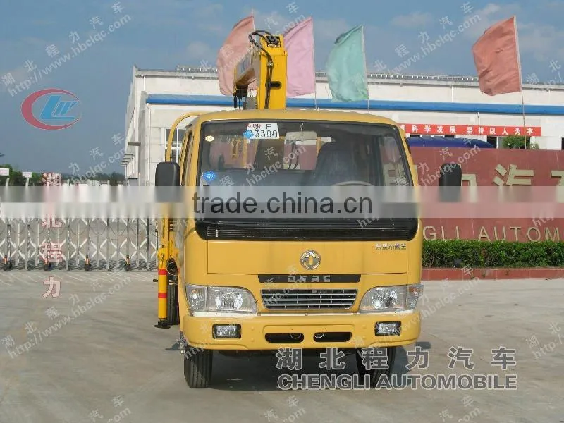 Dongfeng 2T mini bucket crane truck