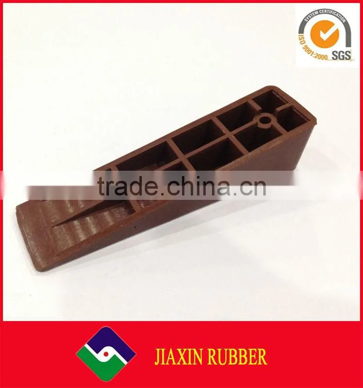 2015 China Manufacturer Black Wedge Decotative Rubber Sliding Door Stopper