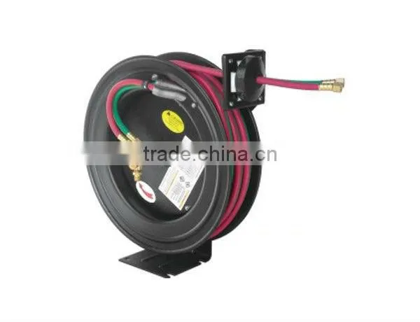 1/4'' diameter oxygen and acetylene twin hose heavy duty hose reel