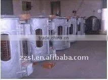 Medium frequency induction industrial melting furnace