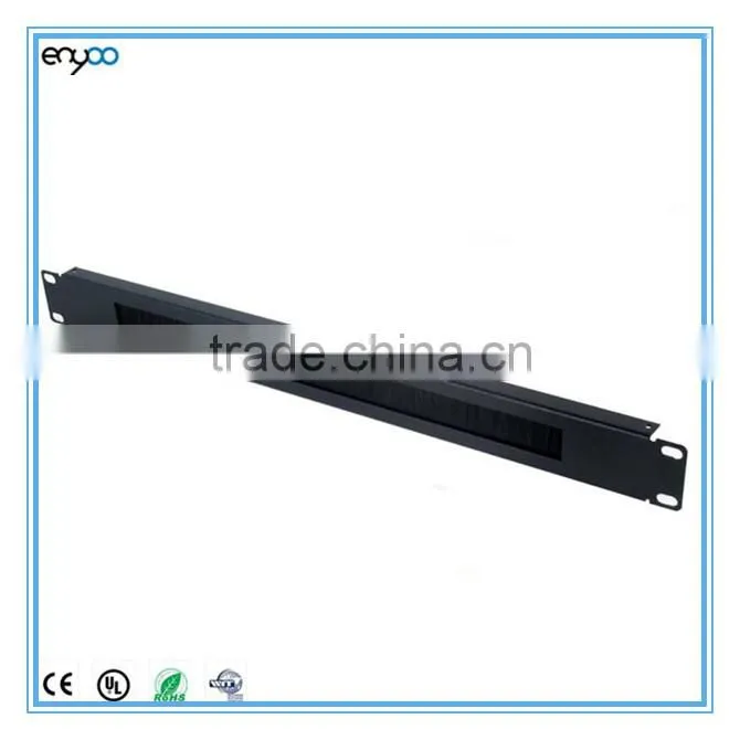 1U brush cable entry panel ,cable tidy brush panel for 19" rack cabinet