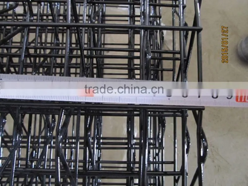 2016 the new design Powder painted black 3D trellis wire mesh panels