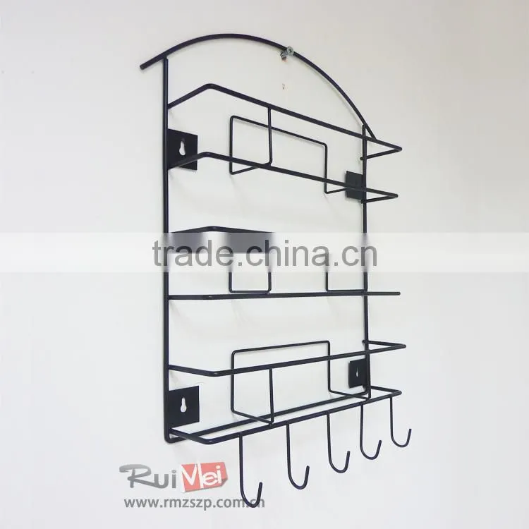 Solid metal modern wall envelope display rack
