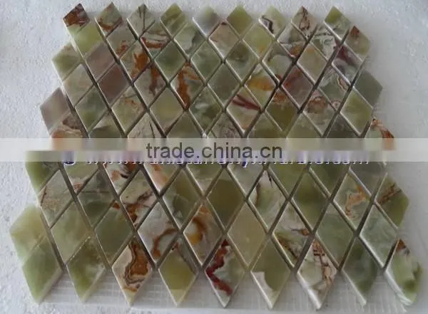 Factory Price MULTI GREEN ONYX MOSAIC TILES COLLECTIONS
