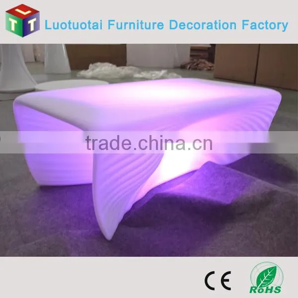 led table set/wireless rechargeable battery operated RGBW color change led table