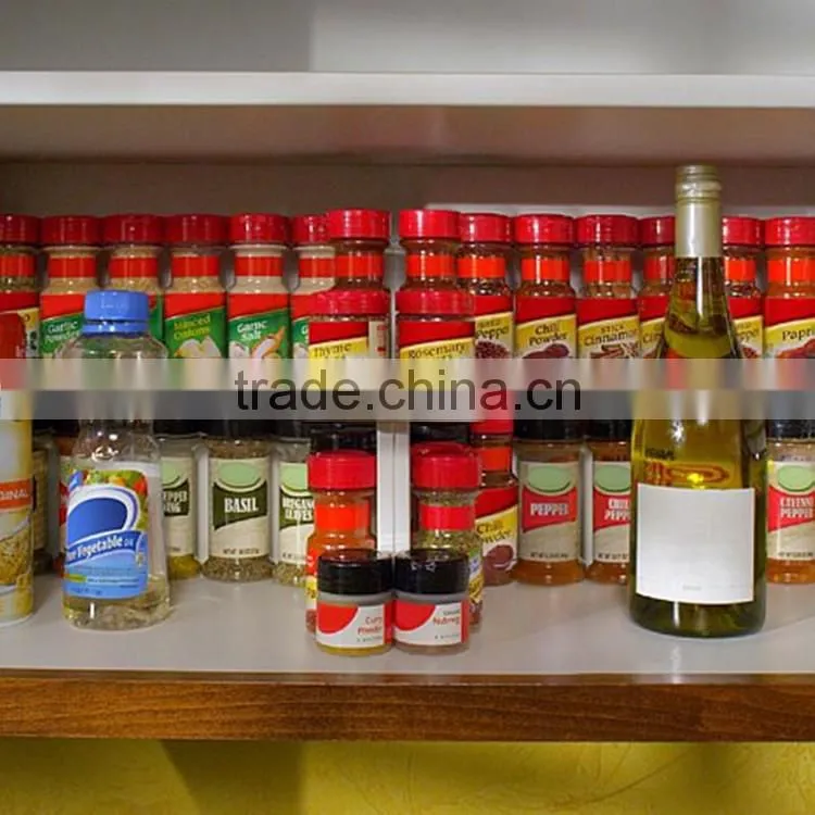 Plastic Spicy Shelf Saving Space Cabinet Spice Bottle Organizer Shelf