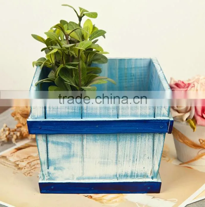 New style wooden flower pot for home decoration