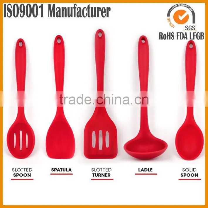 silicone Turner Spatula Spoonula Mixing Spoon Slotted Spoon Ladle kitchen cooking set silicone kitchen utensil set