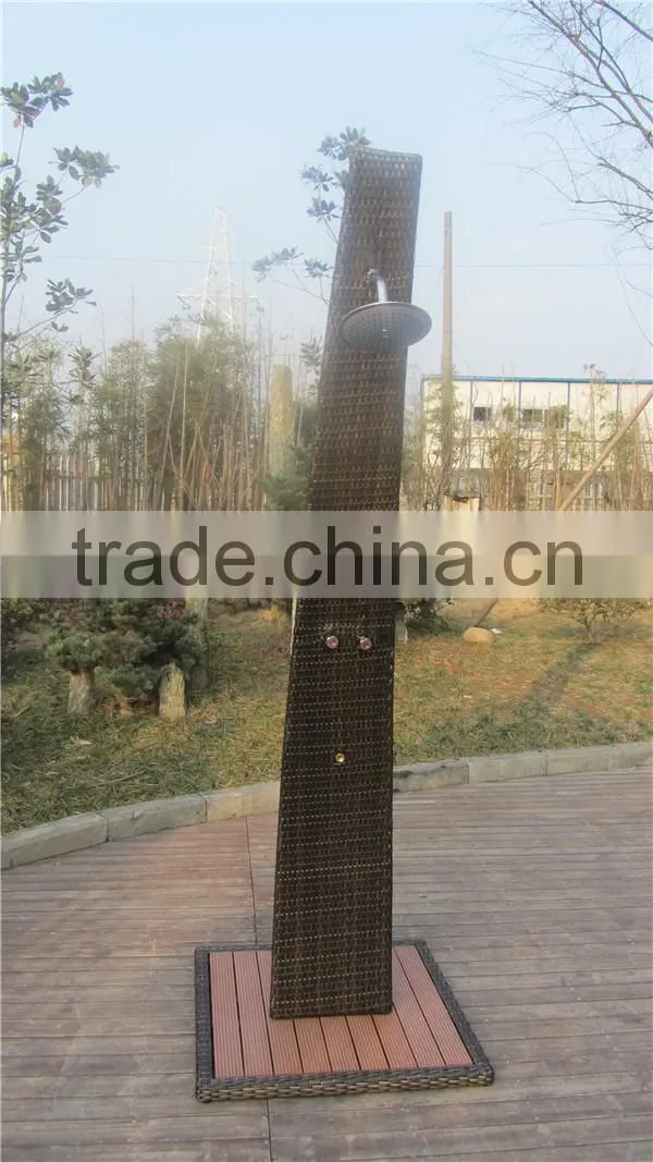 Nice resort furniture wicker curve shower rack