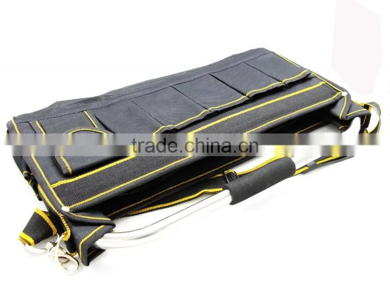 T0364 16" Collapsible Tool Tote Bag With Heavy Duty Base