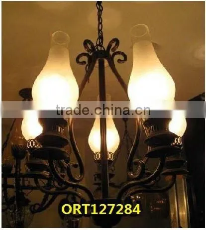 high quality frosted glass lamp shade for oil lamp