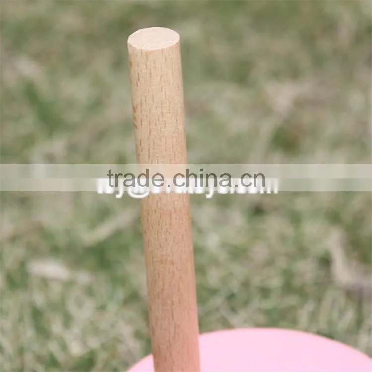 Best design colorful rainbow tower wooden baby stacking toys W13D110