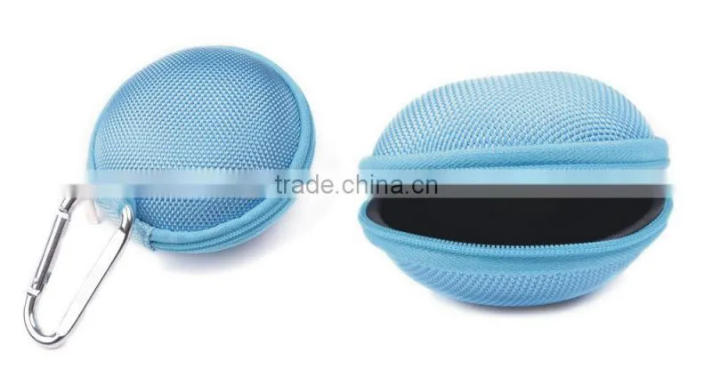custom fashionable round protection EVA earphone mini bag, case gift(Z-EV-004)