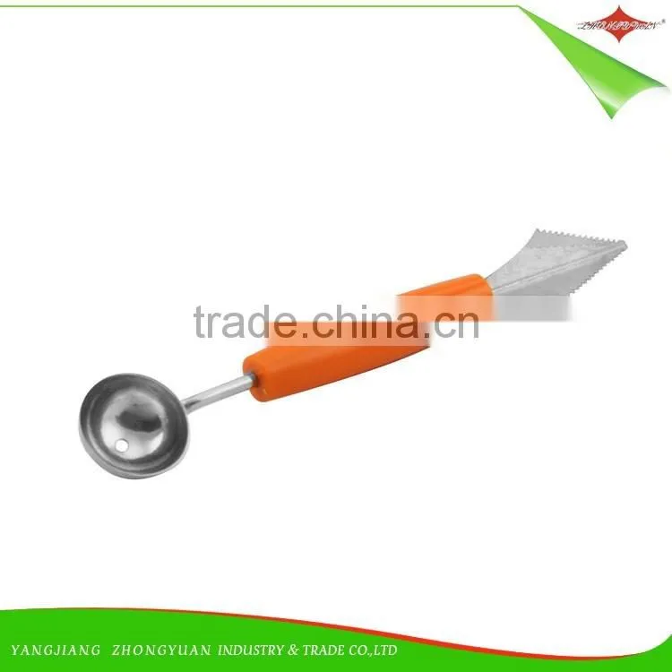 ZY-F1485 double head stainless steel fruit carving melon baller