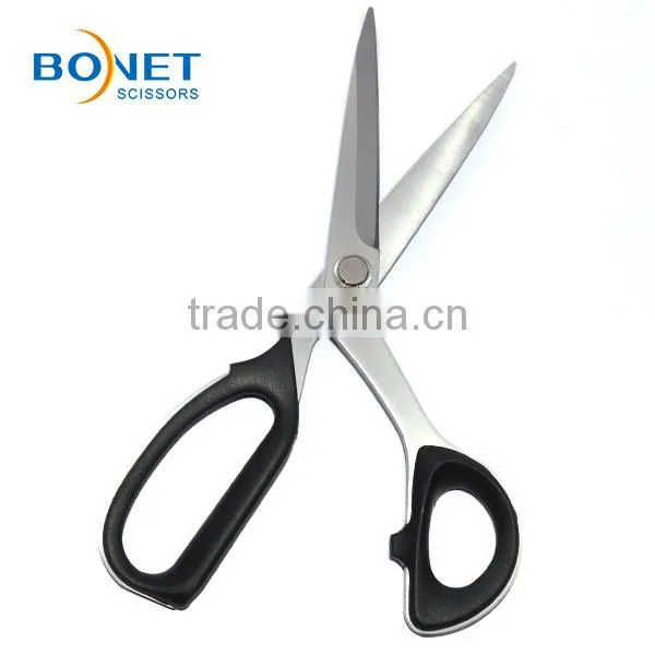 STA0017 CE qualified 10'' 4.0mm thickness titanium coating precision grinding blades nylon handle high quality tailor scissor