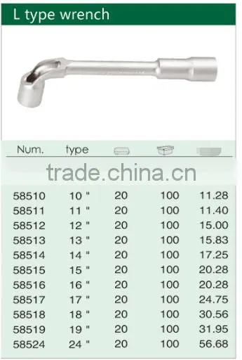 L type wrench with hole