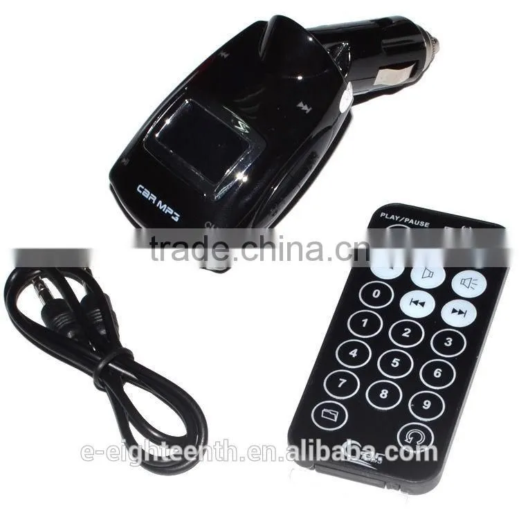 2016 new Car Kit MP3 Player Wireless FM Transmitter Modulator USB SD MMC LCD Remote