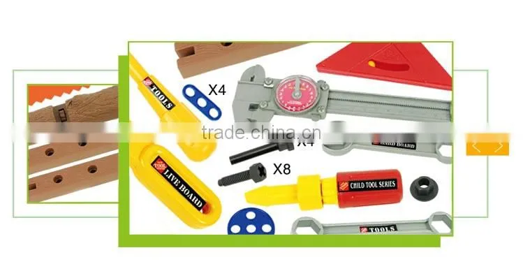 Hot sale plastic pretend play tool box set hammers toys for kids