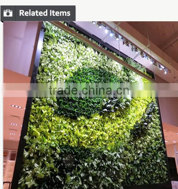 Zero maintenance wall garden artificial vertical garden