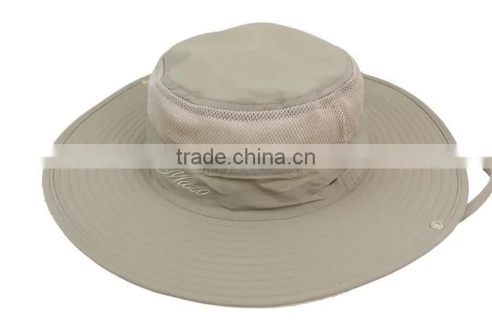 New Fashion Unisex adult wide brim mesh fishimen hat