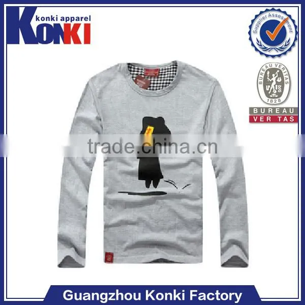 high quality organic cotton long sleeve tshirt
