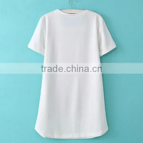 HD-D281 Wholesale fashion women cotton short dress/ladies casual dress