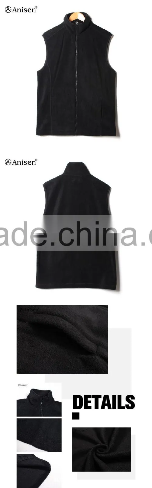 plus size clothing custom fleece work outdoor men vests
