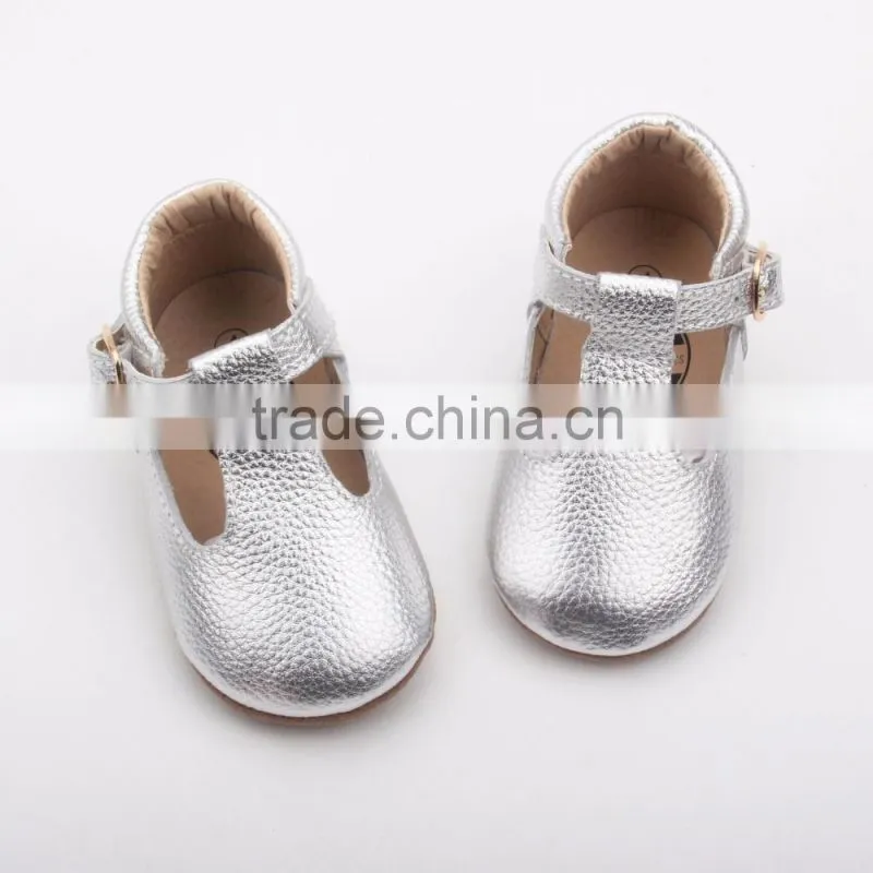 T-bar baby leather mary jane baby shoes
