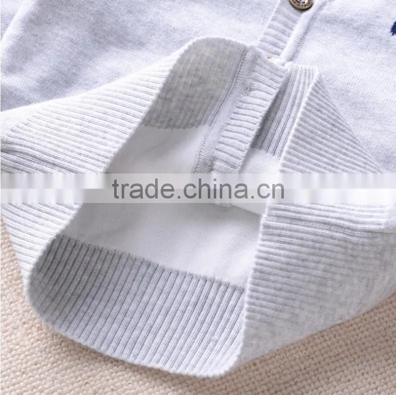 New 2016 Hot Autumn Children Sweater Boys Knitting Cotton Sweater Cardigans