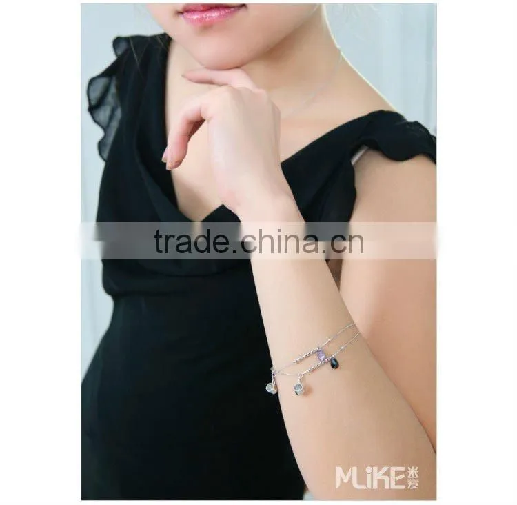 Cup 925 silver bracelet with Crystal M3010