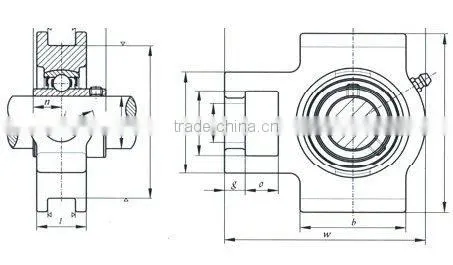 High quality pillow block bearings UCT210